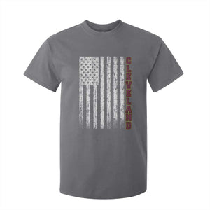 Cleveland Ohio State Pride Vintage American Flag T Shirt For Kid Vintage American Flag Ohio State Pride TS11 Charcoal Print Your Wear