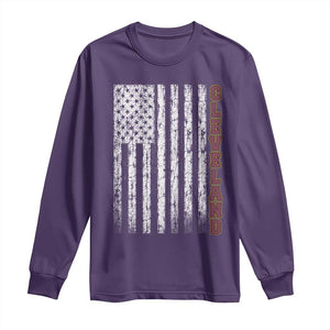 Cleveland Ohio State Pride Vintage American Flag Long Sleeve Shirt Vintage American Flag Ohio State Pride TS11 Purple Print Your Wear
