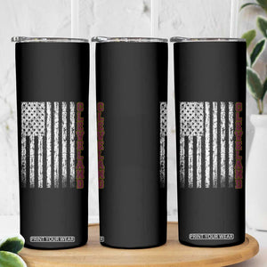 Cleveland Ohio State Pride Vintage American Flag Skinny Tumbler Vintage American Flag Ohio State Pride TS11 Print Your Wear