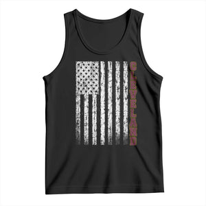 Cleveland Ohio State Pride Vintage American Flag Tank Top Vintage American Flag Ohio State Pride TS11 Black Print Your Wear