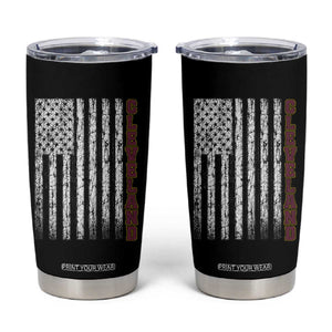 Cleveland Ohio State Pride Vintage American Flag Tumbler Cup Vintage American Flag Ohio State Pride TS11 Black Print Your Wear