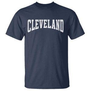 Cleveland Ohio OH City Throwback Design Vintage T Shirt TS11 Navy Print Your Wear