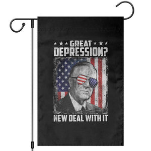 Franklin D Roosevelt Garden Flag Great Depression New Deal With It TS11 Black Print Your Wear