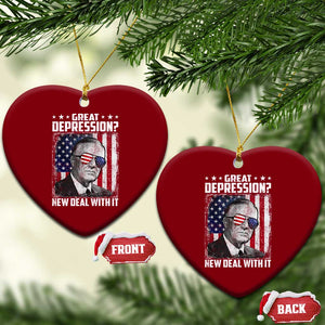 Franklin D Roosevelt Ceramic Ornament Great Depression New Deal With It TS11 Print Your Wear