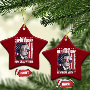 Franklin D Roosevelt Ceramic Ornament Great Depression New Deal With It TS11 Print Your Wear
