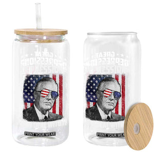 Franklin D Roosevelt Glass Can Great Depression New Deal With It TS11 Print Your Wear