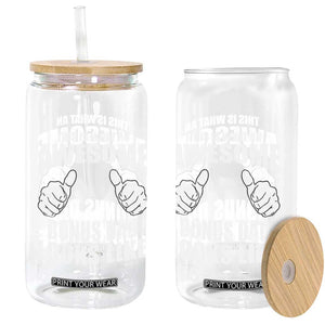 This Is What An Awesome Bonus Dad Looks Like Glass Can Funny Step Dad Fathers Day Gifts TS11 Print Your Wear