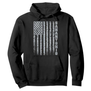 San Antonio Texas State Pride Vintage American Flag Hoodie TS11 Black Print Your Wear