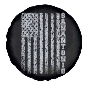 San Antonio Texas State Pride Vintage American Flag Spare Tire Cover TS11 Print Your Wear