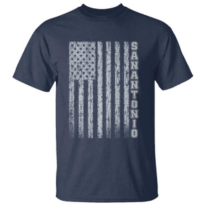 San Antonio Texas State Pride Vintage American Flag T Shirt TS11 Navy Print Your Wear