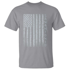 San Antonio Texas State Pride Vintage American Flag T Shirt TS11 Sport Gray Print Your Wear