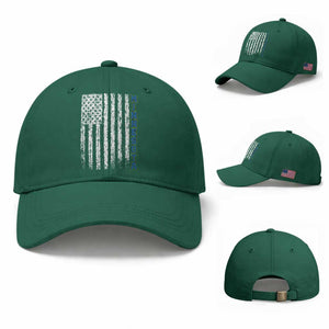 Minnesota MN State Pride Vintage American Flag Baseball Cap TS11 Baseball Cap Universal Fit Irish Green Print Your Wear