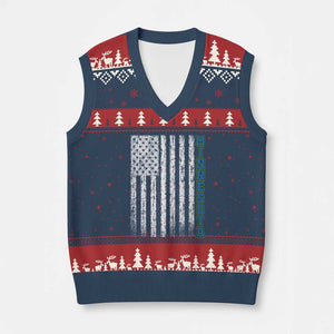 Minnesota MN State Pride Vintage American Flag V-Neck Knit Sweater Vest TS11 Navy Red Print Your Wear