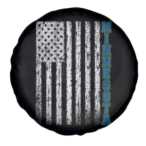 Minnesota MN State Pride Vintage American Flag Spare Tire Cover TS11 Print Your Wear