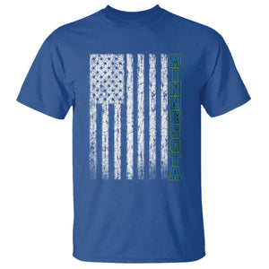 Minnesota MN State Pride Vintage American Flag T Shirt TS11 Royal Blue Print Your Wear