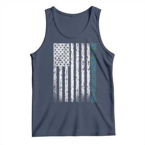 Minnesota MN State Pride Vintage American Flag Tank Top TS11 Navy Print Your Wear