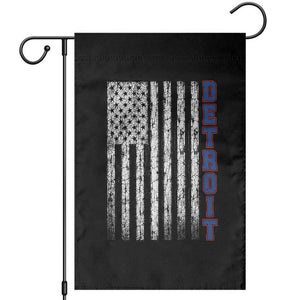 Detroit Michigan State Pride Vintage American Flag Garden Flag TS11 Black Print Your Wear