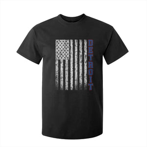 Detroit Michigan State Pride Vintage American Flag T Shirt For Kid TS11 Black Print Your Wear