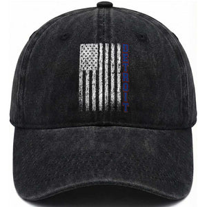 Detroit Michigan State Pride Vintage American Flag Washed Cotton Baseball Cap TS11 Print Your Wear