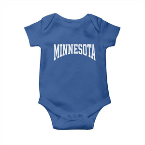 Minnesota MN State Throwback Design Vintage Baby Onesie TS11 Royal Blue Print Your Wear