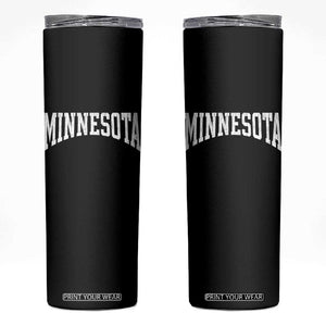 Minnesota MN State Throwback Design Vintage Skinny Tumbler TS11 Black Print Your Wear