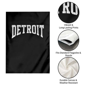 Detroit Michigan City Throwback Design Vintage Garden Flag TS11 Print Your Wear