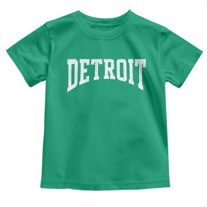 Detroit Michigan City Throwback Design Vintage Toddler T Shirt TS11 Irish Green Print Your Wear