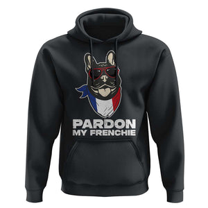 Funny Frenchie Bulldog Hoodie Pardon My French Pet Lover TS11 Black Print Your Wear