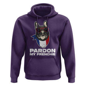 Funny Frenchie Bulldog Hoodie Pardon My French Pet Lover TS11 Purple Print Your Wear