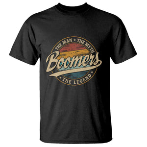 Boomers The Man The Myth The Legend T Shirt Retro Baby Boomers Generation TS11 Black Print Your Wear