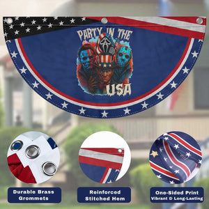 Funny Creepy 4th Of July Party In The USA Patriotic Fan Flag 4th Of July Horror Movie Independence Day TS11 Print Your Wear