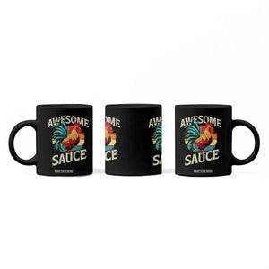 Funny Awesome Sauce Rooster Coffee Mug Vintage Retro Chicken TS11 Print Your Wear