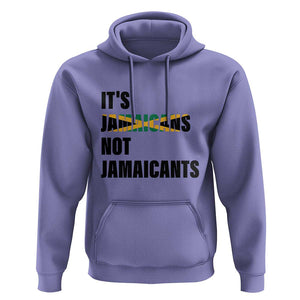 Jamaica Hoodie It's Jamaicans Not Jamaicants Flag TS11 Violet Print Your Wear