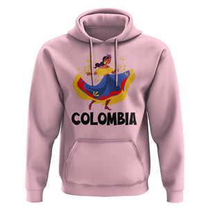 Colombianas Hoodie Colombia Cumbia Butterfly Flag Roots TS11 Light Pink Print Your Wear