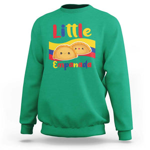 Funny Colombia Food Sweatshirt Little Empanada Colombian Flag TS11 Irish Green Print Your Wear