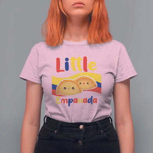 Funny Colombia Food T Shirt For Women Little Empanada Colombian Flag TS11 Light Pink Print Your Wear