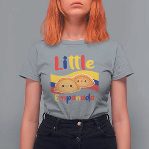 Funny Colombia Food T Shirt For Women Little Empanada Colombian Flag TS11 Sport Gray Print Your Wear