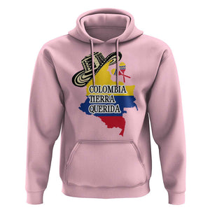Funny Colombia Tierra Querida Hoodie Colombian Flag Sombrero Vueltiao Maracas TS11 Light Pink Print Your Wear