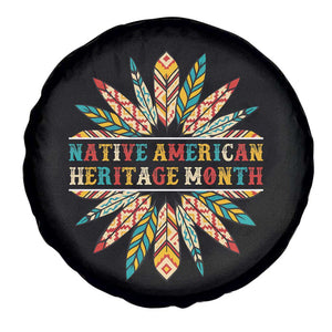 Native American Heritage Month Spare Tire Cover Indigenous Pride Feathers TS11 Print Your Wear