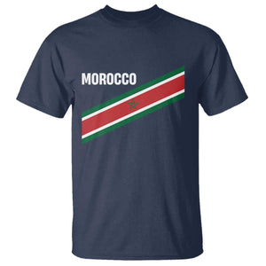 Morocco Moroccan Flag T Shirt Green Star Maroc Stripes TS11 Navy Print Your Wear