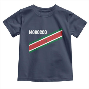Morocco Moroccan Flag Toddler T Shirt Green Star Maroc Stripes TS11 Navy Print Your Wear