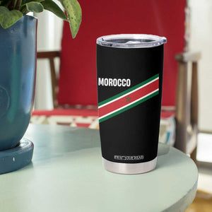 Morocco Moroccan Flag Tumbler Cup Green Star Maroc Stripes TS11 Print Your Wear