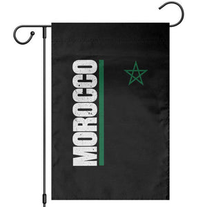 Morocco Green Star Flag Patriotic Moroccan Pride Garden Flag TS11 Black Print Your Wear