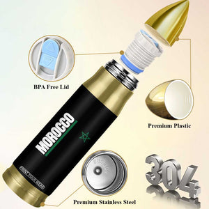 Morocco Green Star Flag Patriotic Moroccan Pride Bullet Tumbler TS11 Print Your Wear