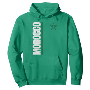 Morocco Green Star Flag Patriotic Moroccan Pride Hoodie TS11 Irish Green Print Your Wear