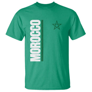 Morocco Green Star Flag Patriotic Moroccan Pride T Shirt TS11 Irish Green Print Your Wear