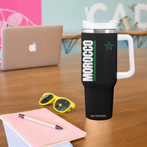 Morocco Green Star Flag Patriotic Moroccan Pride Tumbler With Handle TS11 Print Your Wear