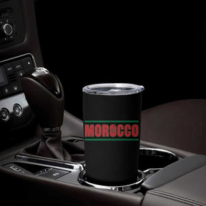 Proud Moroccan Vintage Marocco Flag Green Stripes Tumbler Cup TS11 Print Your Wear