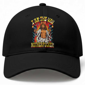 Funny Jesus LitRPG I Am The Way Motherfucker Baseball Cap