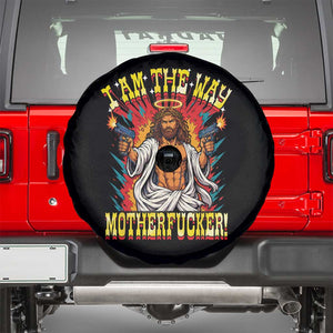 Funny Jesus LitRPG I Am The Way Motherfucker Spare Tire Cover